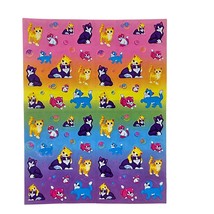 Vintage Lisa Frank Sticker Sheet Cats Kittens Bubbles S673 - £15.68 GBP