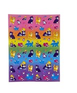 Vintage Lisa Frank Sticker Sheet Cats Kittens Bubbles S673 - £15.93 GBP