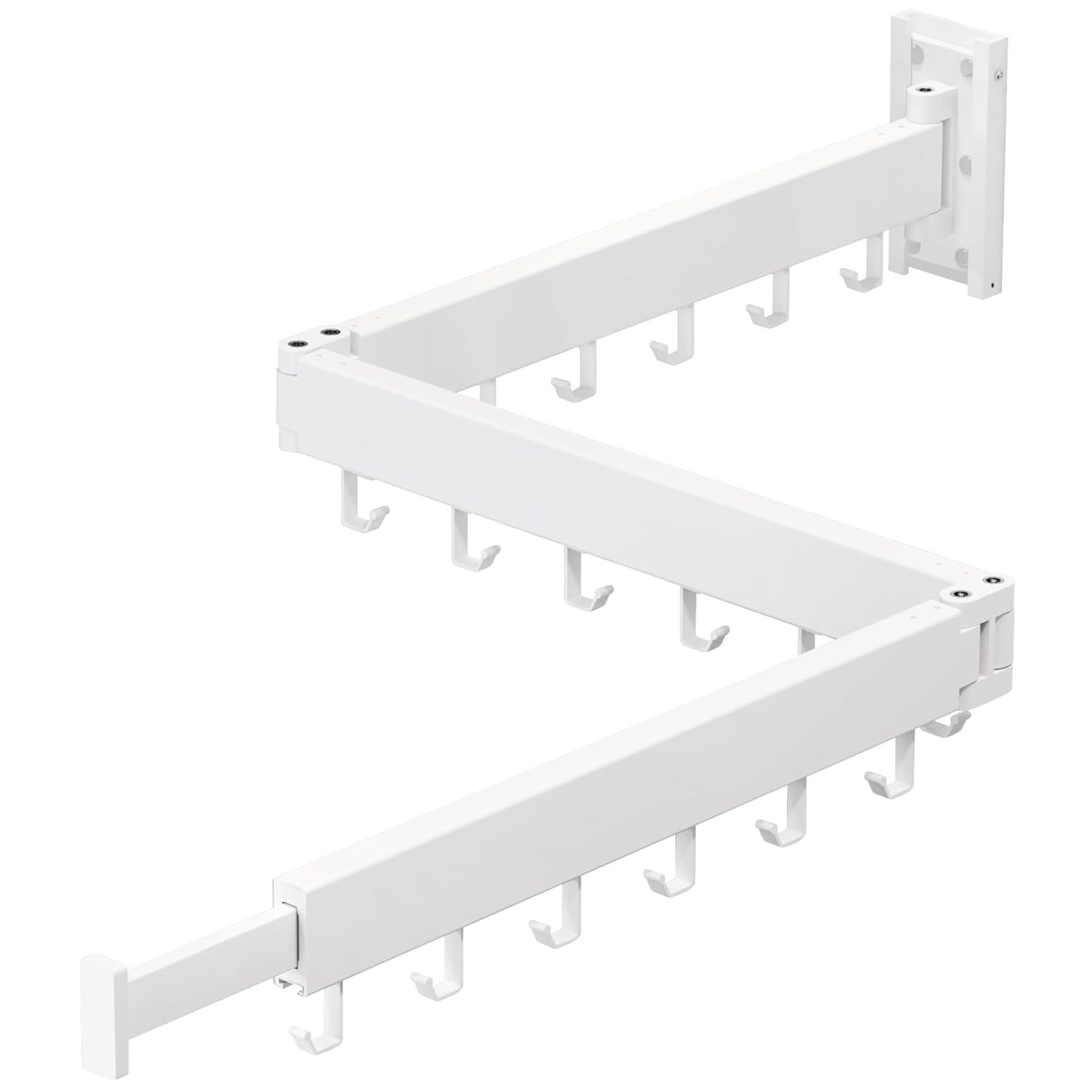 Clothes Drying Rack,Laundry Space Saver Wall Mounted,Retractable,Collapsible(Tri