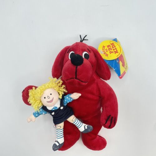 Scholastic Clifford Big Red Dog & Emily Sidekicks Plush Toy 9" 1997 With Tags - £10.97 GBP