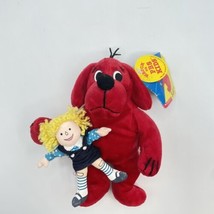 Scholastic Clifford Big Red Dog &amp; Emily Sidekicks Plush Toy 9&quot; 1997 With Tags - £11.13 GBP