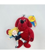 Scholastic Clifford Big Red Dog &amp; Emily Sidekicks Plush Toy 9&quot; 1997 With... - £10.97 GBP