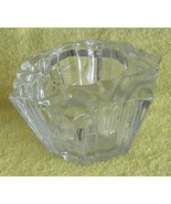 Nice Pressed Glass Tea Light Candle Holder, VERY GOOD CONDITION - £9.47 GBP
