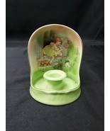 Ca. 1900 Child&#39;s Chamber Candle Stick Holder Little Miss Muffet Nursery ... - $79.99