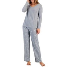 Charter Club Cotton V-Neck Print Pajama Set X SMALL (1001) - £18.93 GBP