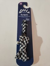 Youly The Hipster XS Breakaway Bowtie Kitten Collar Black Plaid Bowtie - £6.25 GBP