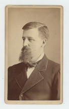 Antique CDV Circa 1870s Handsome Man With Long Goatee Beard Oakley Ravenna, OH - £9.58 GBP