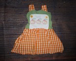 NEW Boutique Pumpkin Girls Sleeveless Gingham Dress Size 0-3 Months - $12.99