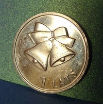 #pa. Latvia 1 Lats 2012 Christmas Bells Bell - Latvian coin - $9.85
