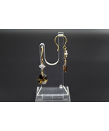 Jewdi 925 Sterling Silver Amber Cubic Zirconia Handmade Earrings (CE06F080) - $64.99
