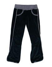 Girls Black Nike velour pants size L - $10.00