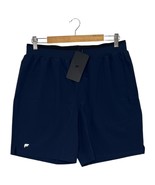 Fabletics Fundamental Short II Mens Large Navy Blue 7 Inch Unlined Stret... - $31.67