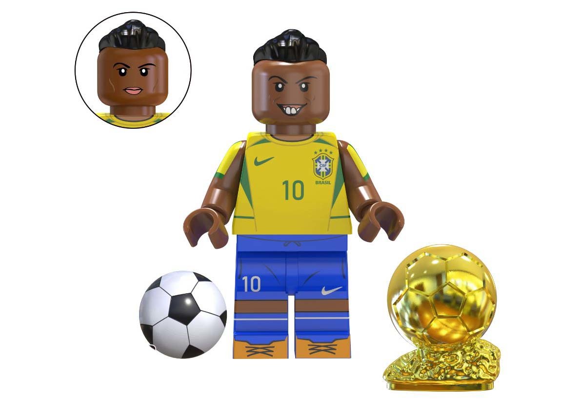 Building Ronaldinho Soccer Player World Cup Minifigure Custom - $7.14