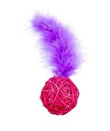 Lots of Cat Toys! Choose Rainbow Unicorn Wicker Ball Feather Flamingo Sp... - $13.20+