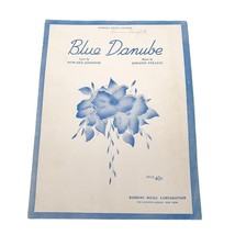 Vintage Sheet Music 1932 Blue Danube Voice Piano Johnson Strauss Royal Edition - £8.00 GBP