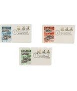 Compex 90 Three First Day Covers Railroad Trains Rosemont IL - £7.10 GBP