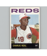 1964 TOPPS MLB Baseball #436 Charlie Neal Cincinnati Reds - £2.41 GBP