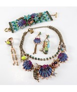 Vintage Betsey Johnson Mermaid Costume Statement Necklace 5 Piece Jewelr... - £354.09 GBP