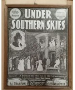 Framed Under Southern Skies Lottie Blair Parker Photo, 1902 Antique Shee... - $9.74