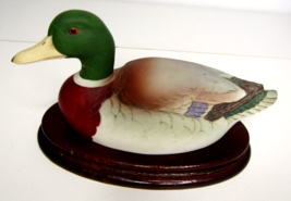 Andrea By Sadek Vintage 1983 Collectible Figurine Mallard Duck 6735 With Stand - £16.77 GBP