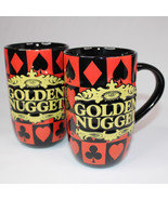 Rare Golden Nugget Black Red And Yellow Suits Large Ceramic Coffee Mug T... - $19.45