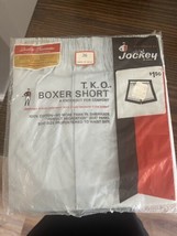 Vtg 1960 VHTF Baby Blue Jockey TKO New In Package Boxer Short Size 36 NOS USA - £21.75 GBP
