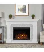 Real Flame Electric Fireplace Deland Grand Infrared X-Lg Firebox White o... - £1,457.75 GBP