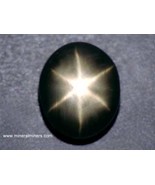 Collector Black Star Sapphire Gem, 6 Ray Star Untreated Black Sapphire, ... - $26,464.92 MXN