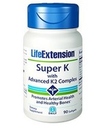 4 BOTTLES SALE Life Extension Super K MK-4 MK-7 90 gel NON GMO 90 gels - £57.23 GBP