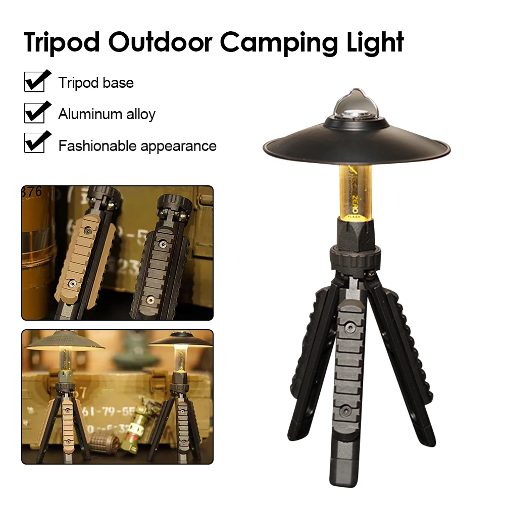 Tactical Tripod for Goal Lighthouse Outdoor Camping Light Military Stand Selfie - £20.25 GBP+