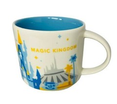 Starbucks Ceramic Coffee Mug You Are Here Magic Kingdom Disney Parks 14 oz - £47.58 GBP