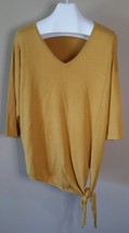 New! Women&#39;s Petite XL United States Light Sweater - Butterscotch Yellow - £15.14 GBP