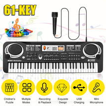 61 Keys Electronic Piano Keyboard Digital Piano Organ With Microphone Fo... - $38.99