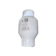 1&quot; PVC Utility Swing Check Valve, Threaded, EPDM, S1520-10F - $10.73