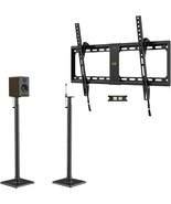 Usx Mount Bookshelf Speaker Stands Pair, Height Adjustable Extends 32-42... - $109.99