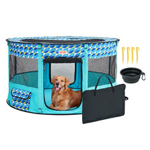 VEVOR Foldable Pet Playpen 44 x 44 x 24 in Portable Dog Playpen Crate for Cat - £63.14 GBP