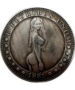 E Pluribus Unum - Medalla de moneda de fantasía con niña 1881 - $13.21