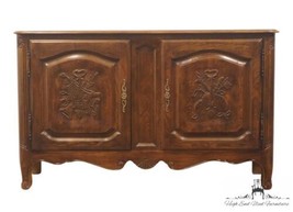 DAVIS CABINET Co. Solid Walnut Rustic Country 52&quot; Buffet w. Carved Musical Mo... - £1,206.40 GBP