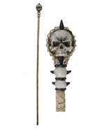 Gothic Vertebrae Bone Skull Decorative 67&quot;L Prop Cosplay Staff Swagger Cane - $63.99