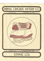 Animal Crackers Pattern Co Sewing Pattern 1984 Emmie Lou 16&quot; Pinafore &amp; ... - $4.99