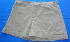 VTG NOS MOUNTAIN IMPACT patch pocket field shorts faded green outdoor trail 36 - £19.10 GBP
