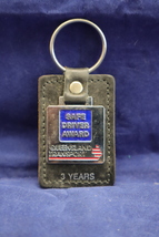 Queensland Transport 3 Year Safe Driver Award Black Faux Leather Keychain  - £12.11 GBP