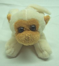 Unipak Soft Cute Little White &amp; Tan Monkey 6&quot; Plush Stuffed Animal Toy - £12.05 GBP