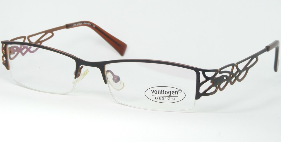 vonBogen VB 513 Col.D MATT MOCHA BROWN EYEGLASSES GLASSES von Bogen 52-1... - $115.77