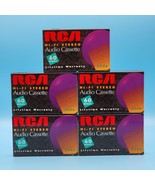 Lot of 5 RCA Blank 60 Minute Hi Fi Stereo Audio Cassette Tapes Sealed RC... - $7.37