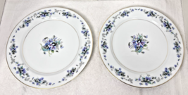 2 Noritake Japan Violette 3054 Dinner Plates 9 3/4” Nice Shape Purple Vi... - $24.26