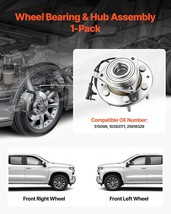 VEVOR Front Wheel Bearing & Hub Assembly for 2007-2013 Chevy Silverado 1500 4WD - $2,087.48 MXN