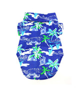 Ocean Blue and Palms 100 % Cotton Hawaiian Camp Shirt Sizes 2XS-L - $19.19 CAD