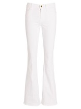 NWT Frame Le High Flare in Blanc White Stretch Denim Jeans 33 x 34 ½ - £72.59 GBP