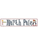 North Pole Novelty Metal Mini Street Sign K-504 - £19.14 GBP